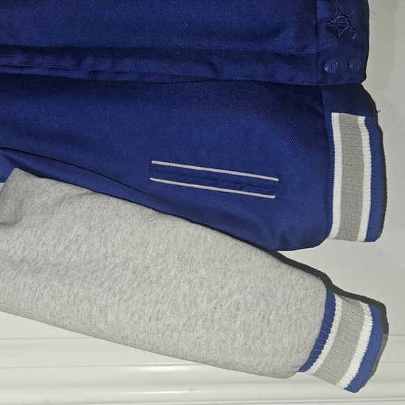 Los Angeles Dodgers JH Design Reversible Varsity style,Snap on Jacket, YTH Small - Picture 5 of 13